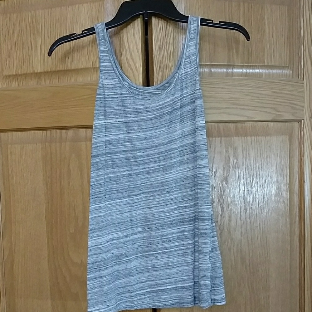 Gray Striped Tank Top